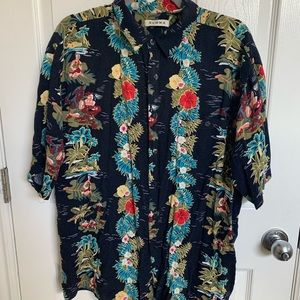 Vintage Hawaiian Aloha Shirt XL men’s hula luau